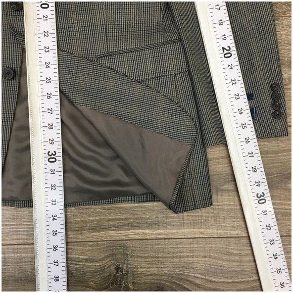 New Chaps Mens Blazer Sport Coat Casual 2‎ Button Jacket Size 42L Wool Silk Suit - Picture 13 of 13